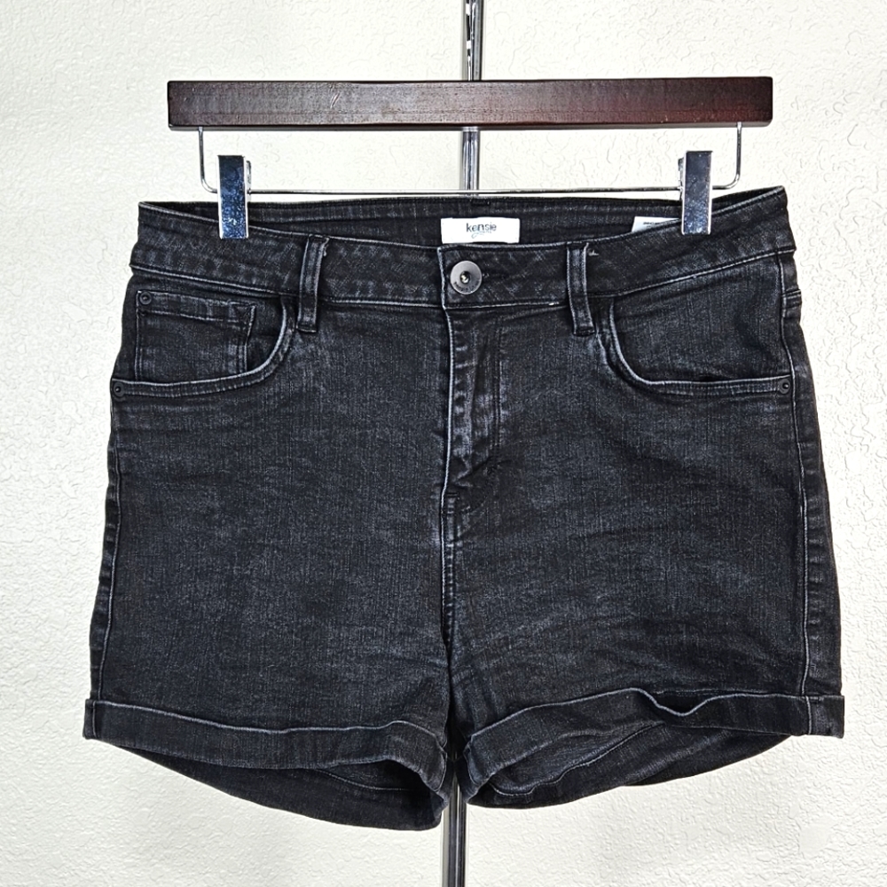 Kensie Jeans Women's shabby denim Cuffed shorts 31 size cotton